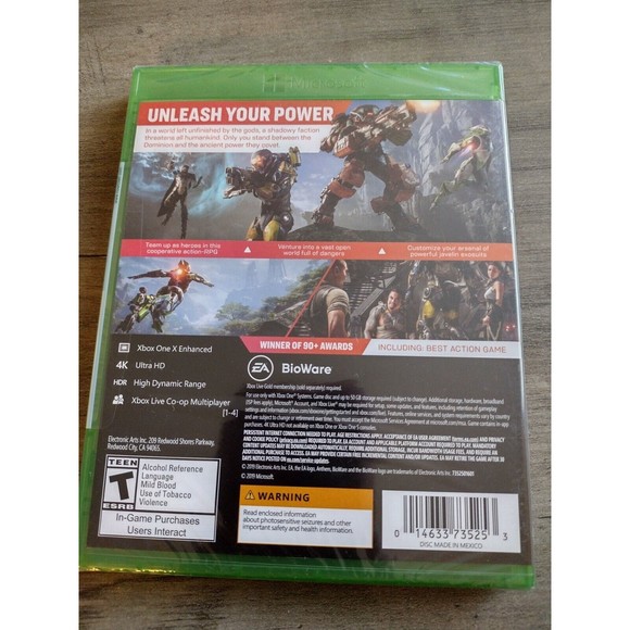 Anthem - Microsoft Xbox One, Bioware US Seller Factory Sealed - Picture 3 of 3